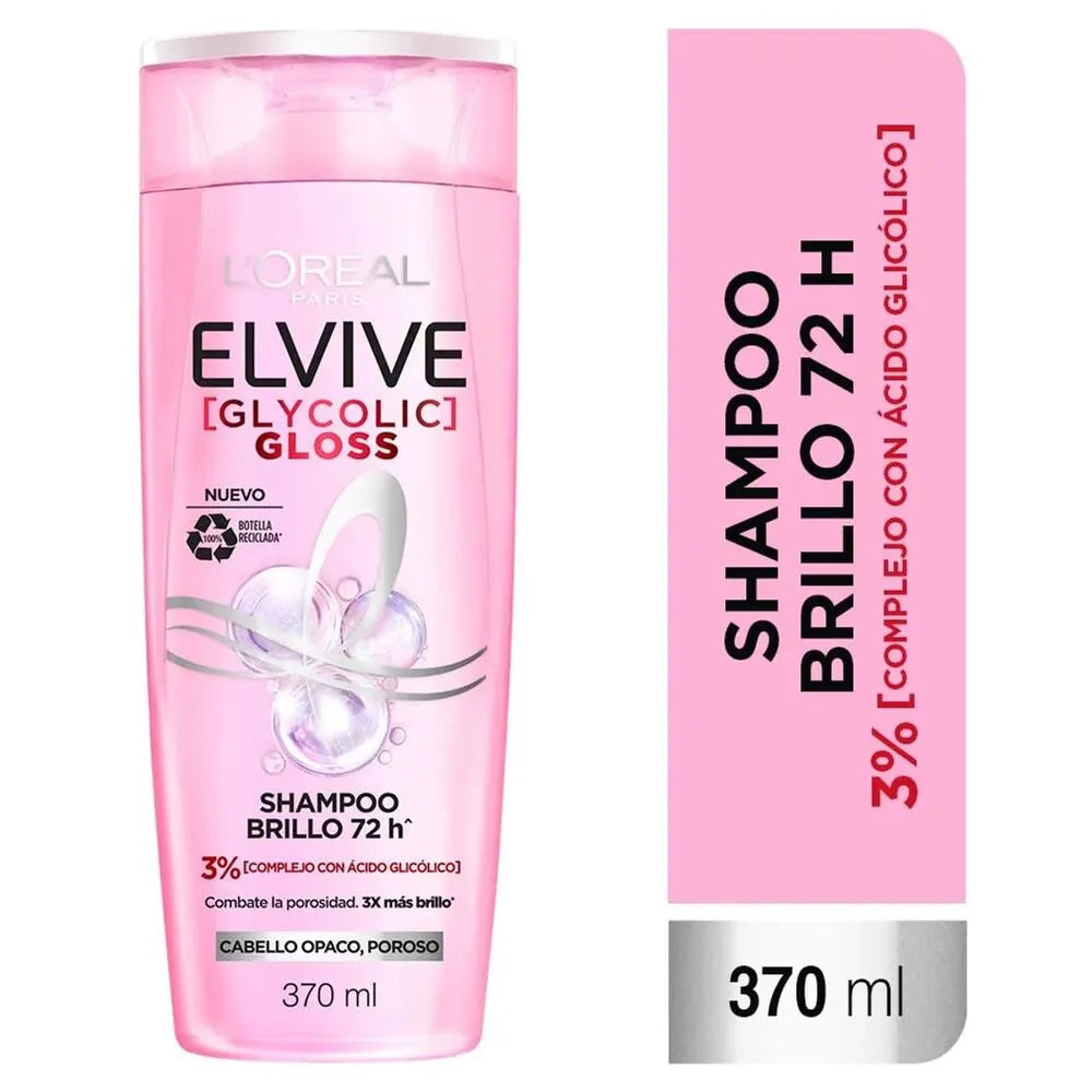 Shampoo Elvive Glycolic Gloss – Botella 370 ml