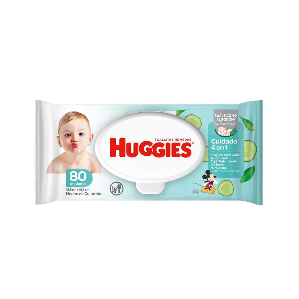 HUGGIES T.HUMEDAS ONE 4/1 X 80