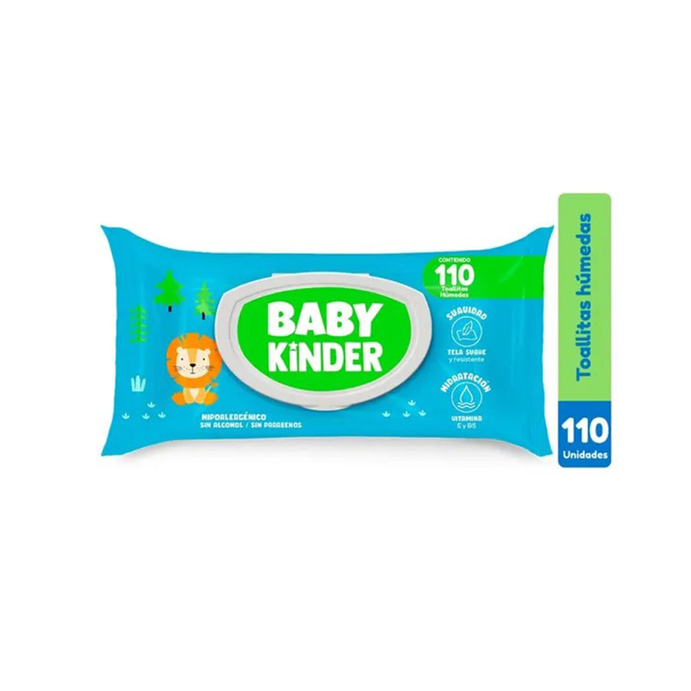 Toallas humedas baby kinder 110 unid