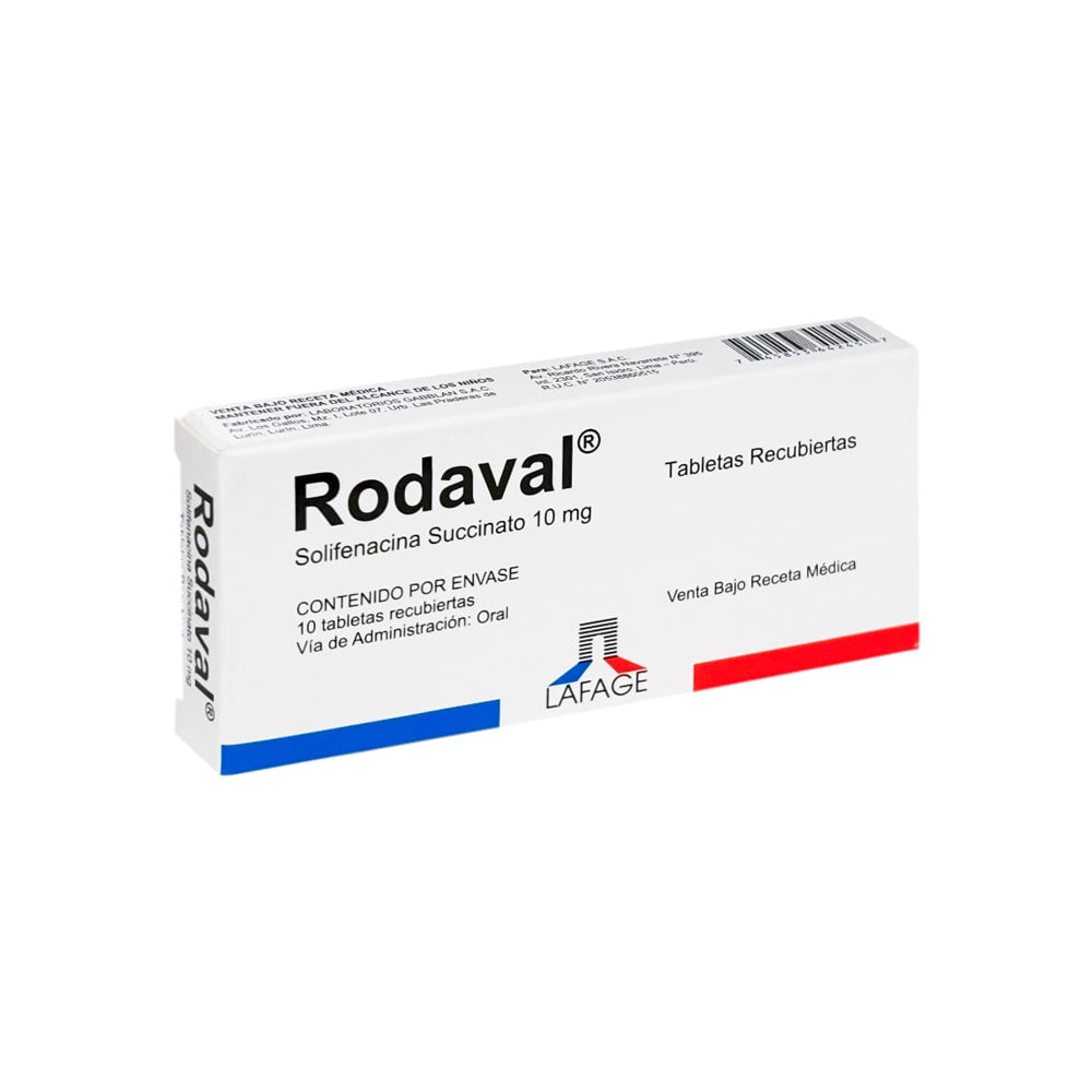 Rodaval 10 mg Tabletas Recubiertas - Caja 10 un