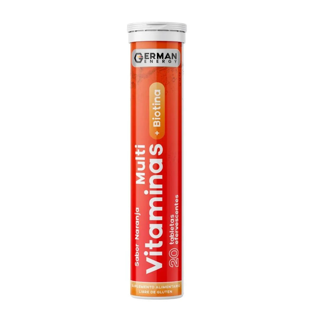 German Energy Multi Vitaminas + Biotina Tabletas Efervescentes