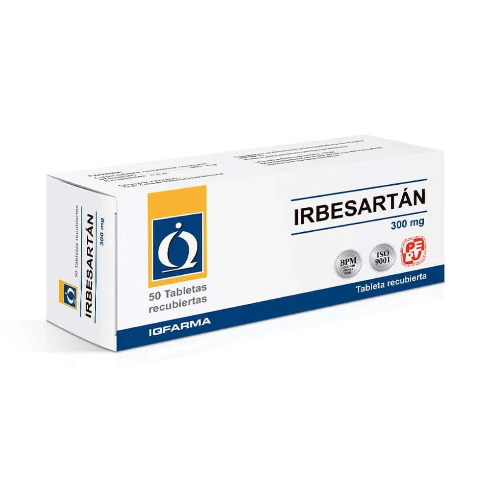 Irbesartan 300 Mg Tableta Recubierta