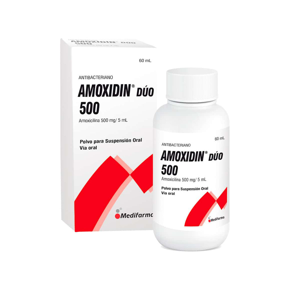 Amoxidin DUO 500 500mg/5ml Polvo Suspensión