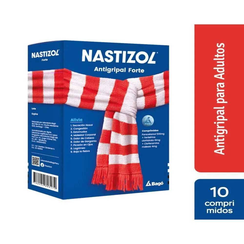 Nastizol Forte Antigripal Comprimidos