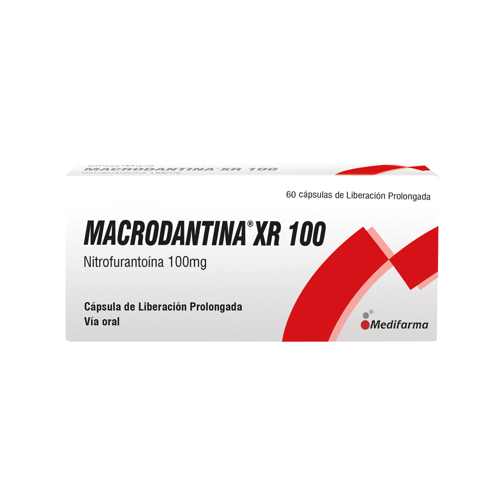 Macrodantina Xr 100 Mg - Caja 60 Cápsulas