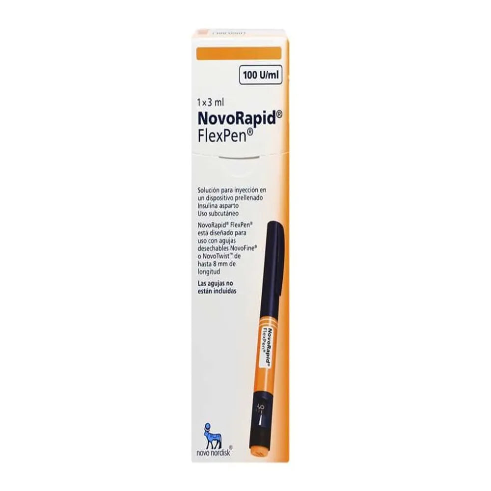 Insulina Novorapid Flexpen 100UI/ml Solución inyectable en dispositivo prellenado