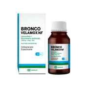 Bronco Velamox NF (250mg + 4mg)/5ml Polvo para Suspensión Oral Frasco 60 ml